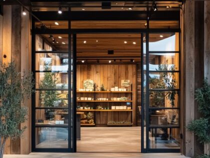 Humboldt Seed Company storefront with natural design elements and seed displays, showcasing one of the best seed banks known for quality cannabis genetics.